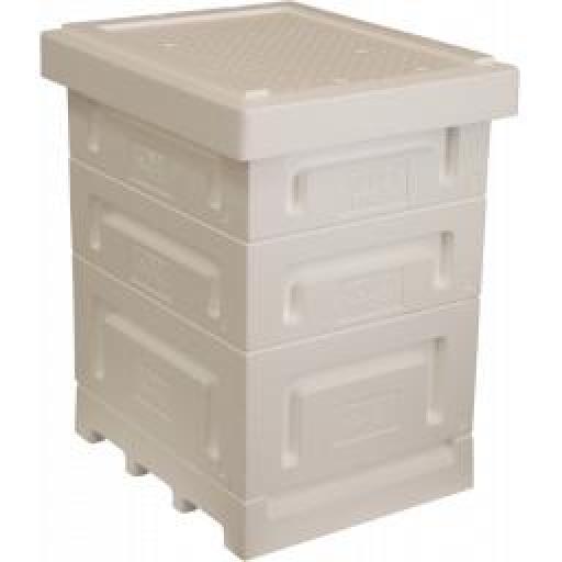 honey paw Langstroth Polystyrene Hive With Two Supers Frames and Foundation