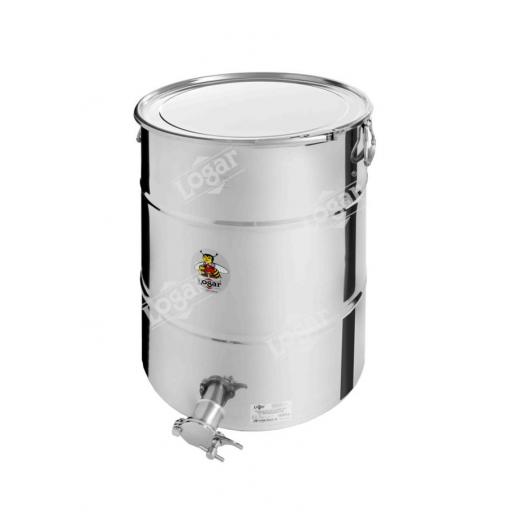 Logar Honey tank 100 kg, airtight lid, stainless steel gate