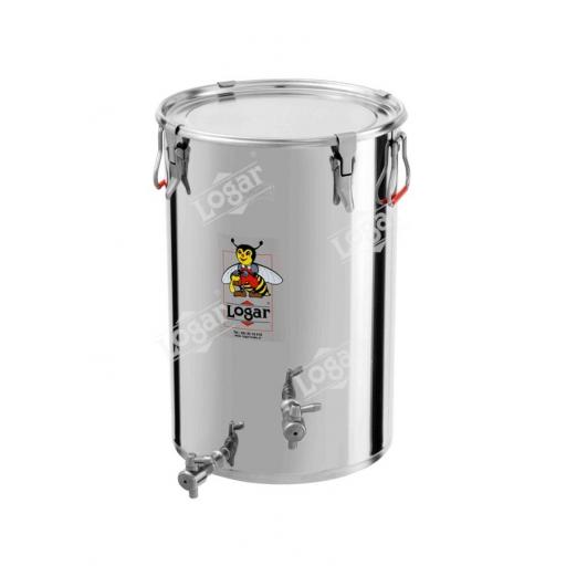 Logar Tank for mead 35 l, airtight lid, stainless steel, 2 taps
